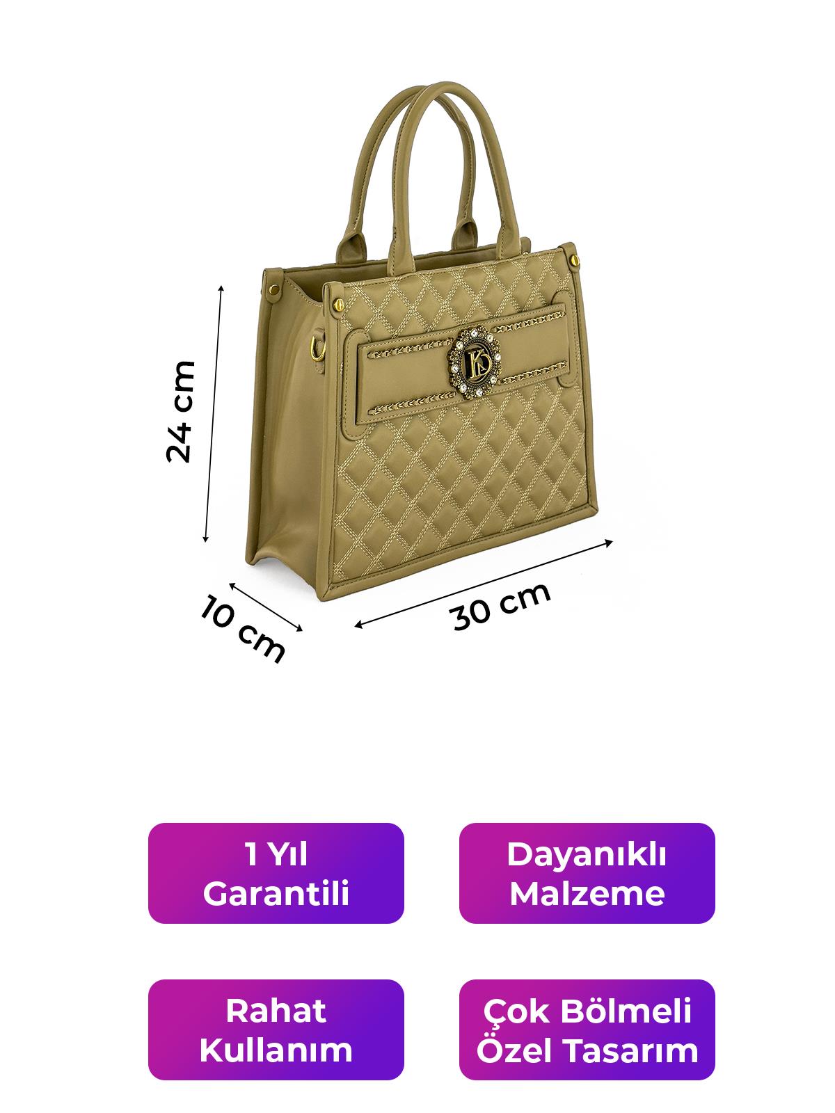 Kriste Bell Çapraz Askılı Kadın Çanta Taupe 26554