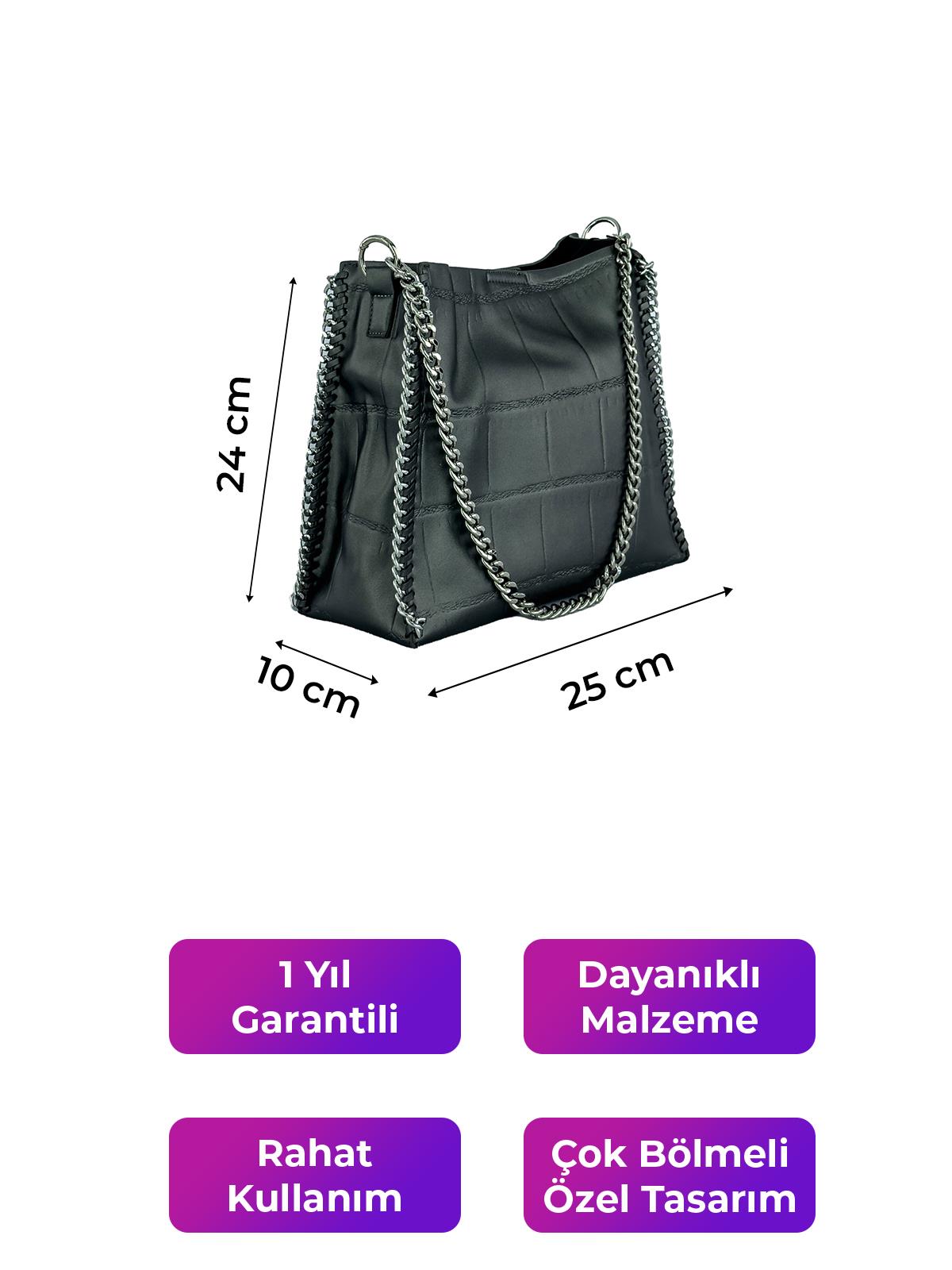 Kriste Bell Çapraz Askılı Kadın Çanta Kurşun 26553