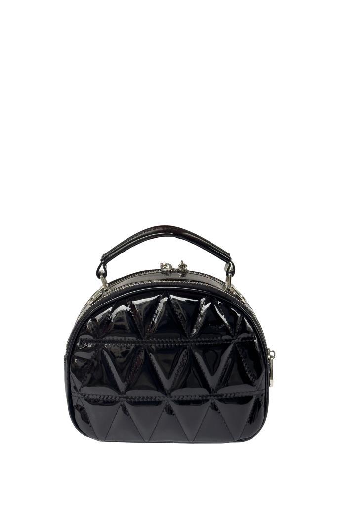 Kriste Bell Çapraz Askılı Kadın Çanta Rugan Siyah 26669