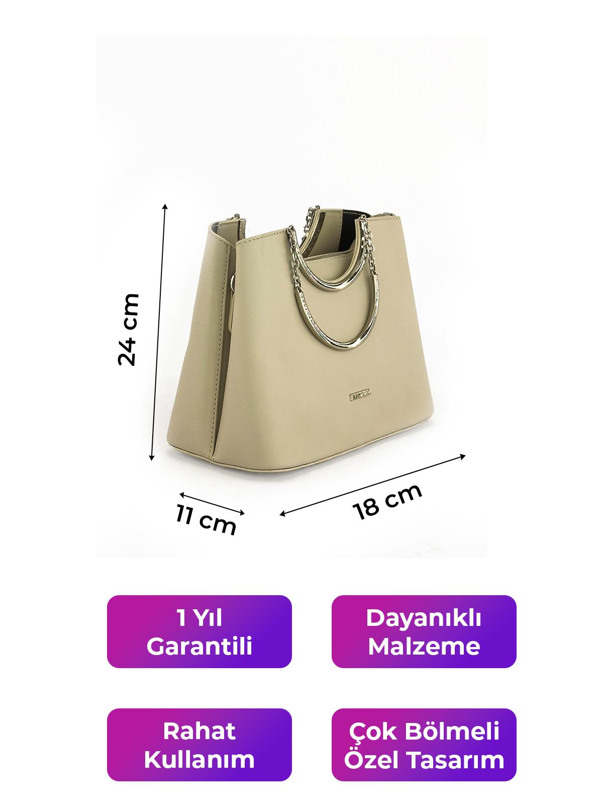 Kriste Bell Kadın Çanta Bej 7140