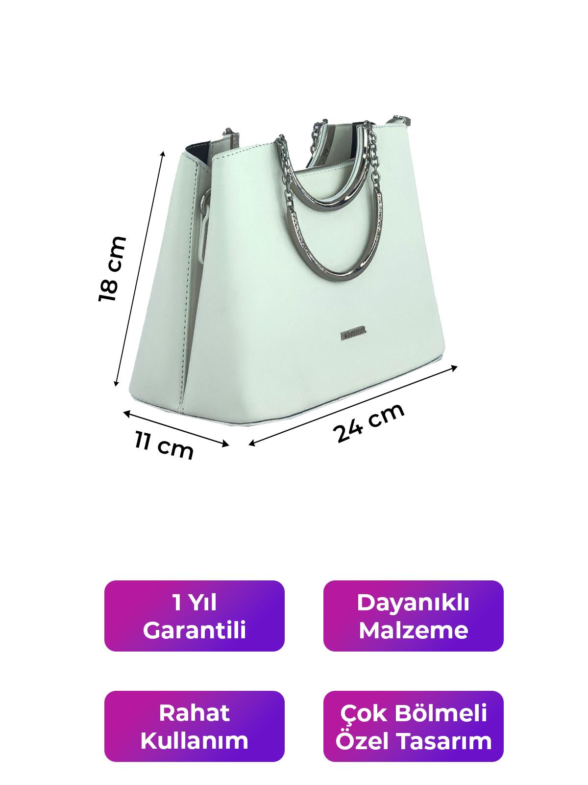 Kriste Bell Kadın Çanta Beyaz 7140