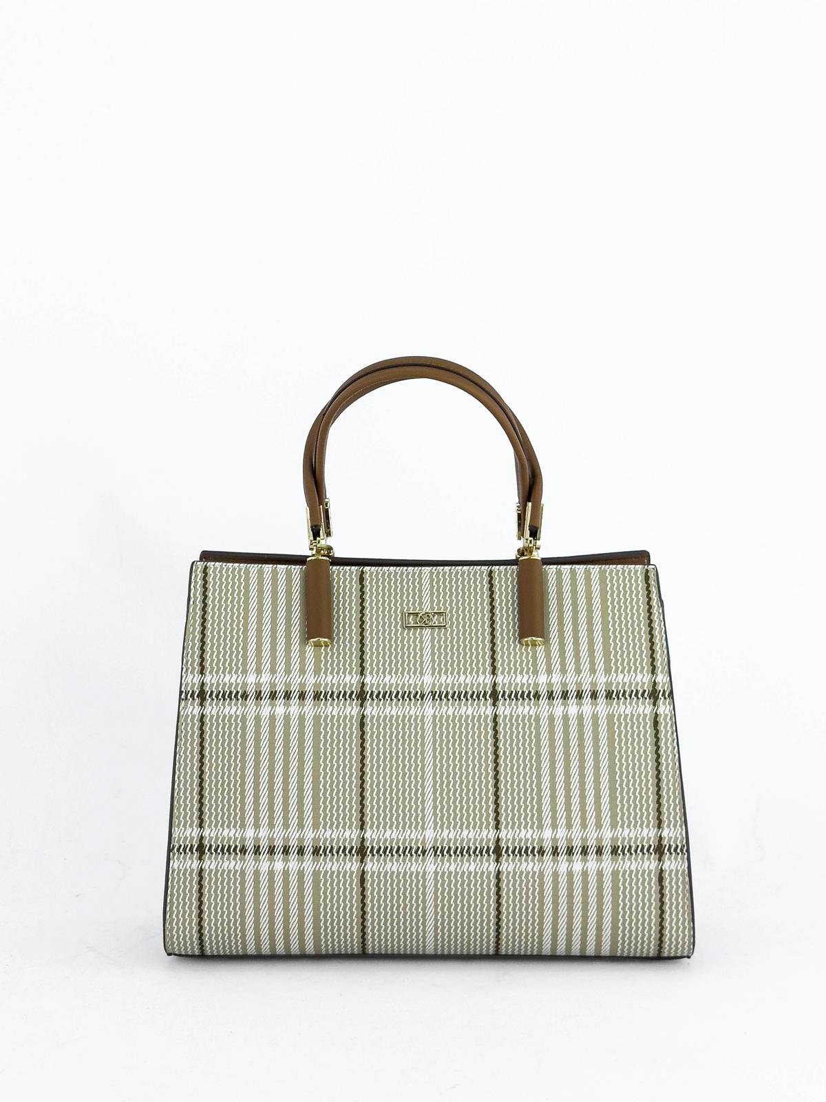 Kriste Bell Kadın Çanta Ekose - Bej 7406-E