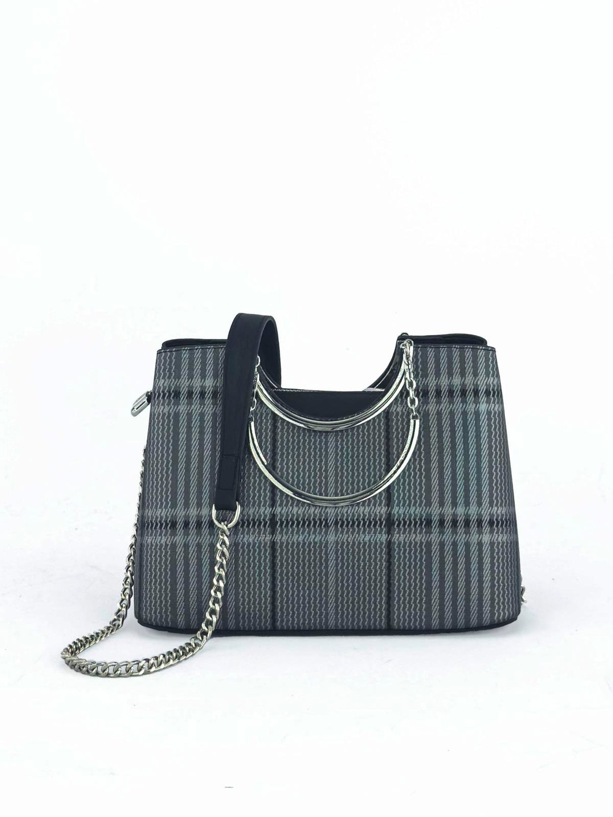 Kriste Bell Kadın Çanta Ekose Platin 7140