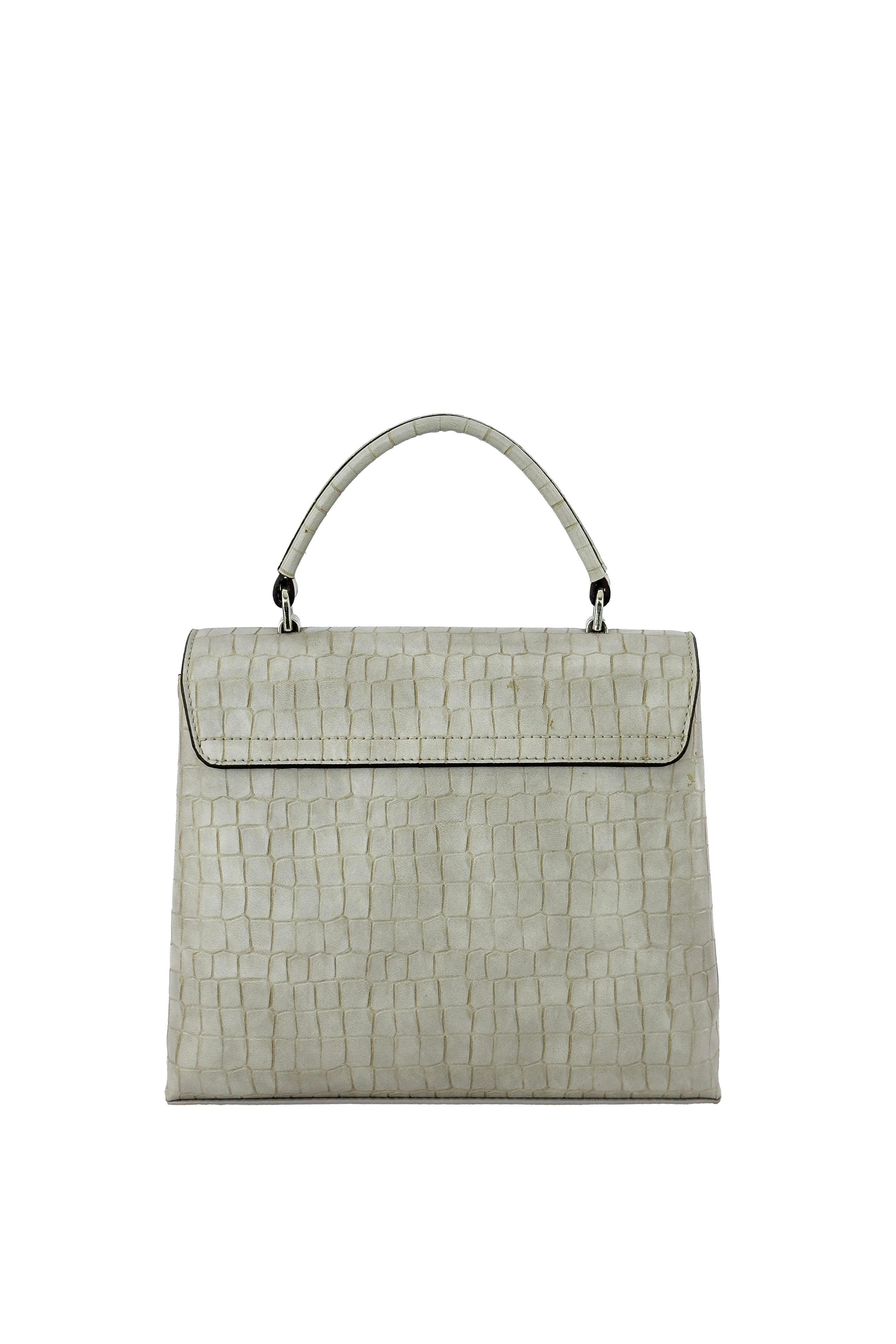 Kriste Bell Kadın Çanta Kroko Gri 7145