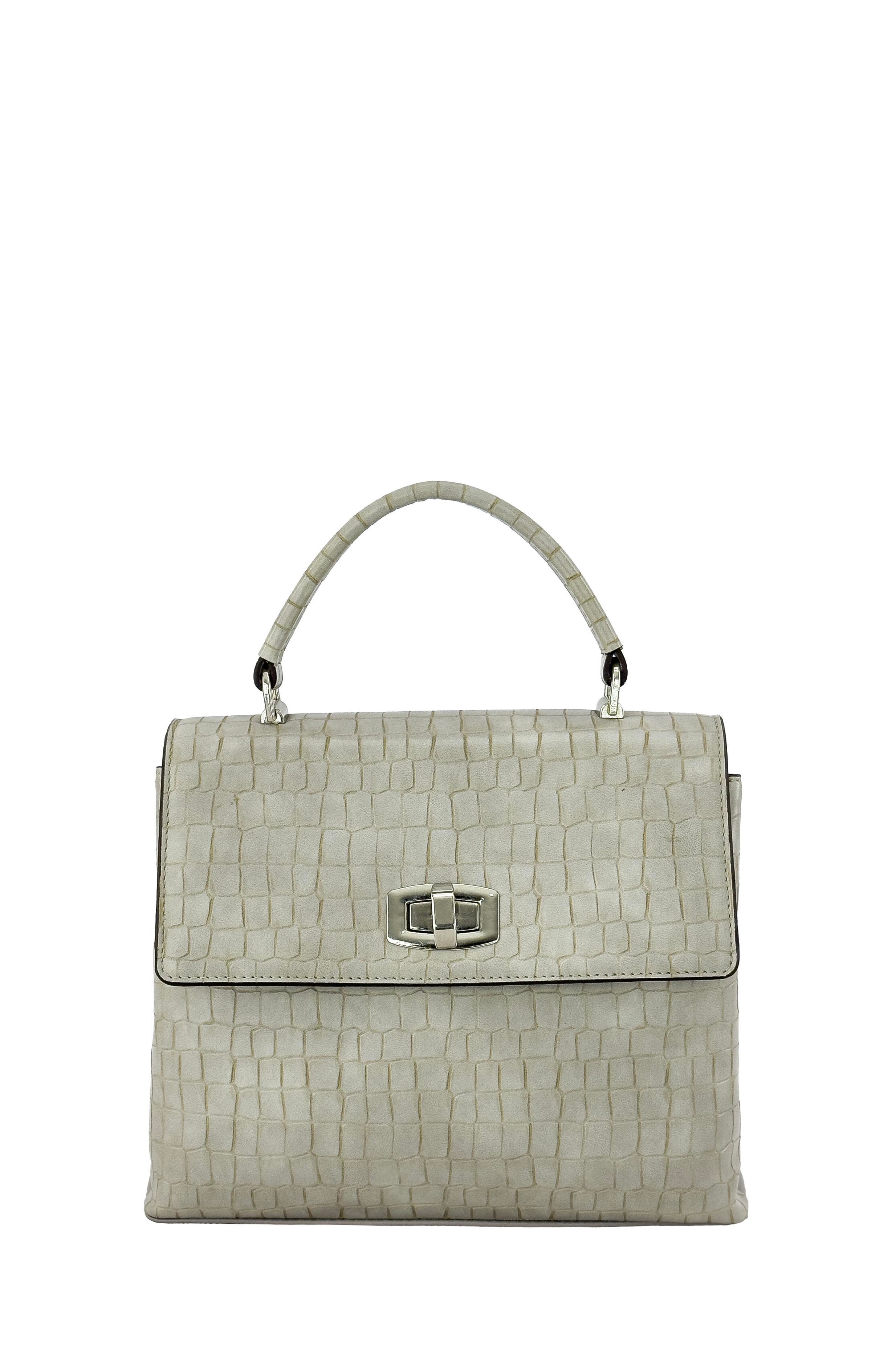 Kriste Bell Kadın Çanta Kroko Gri 7145