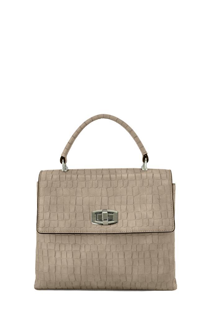 Kriste Bell Kadın Çanta Kroko Vizon 7145
