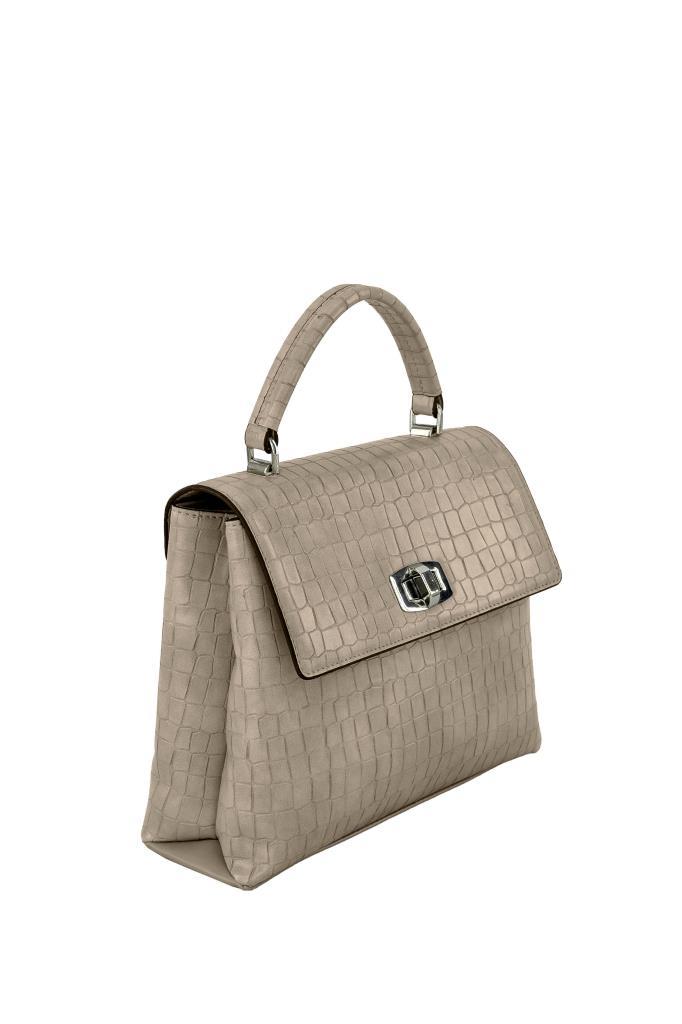 Kriste Bell Kadın Çanta Kroko Vizon 7145
