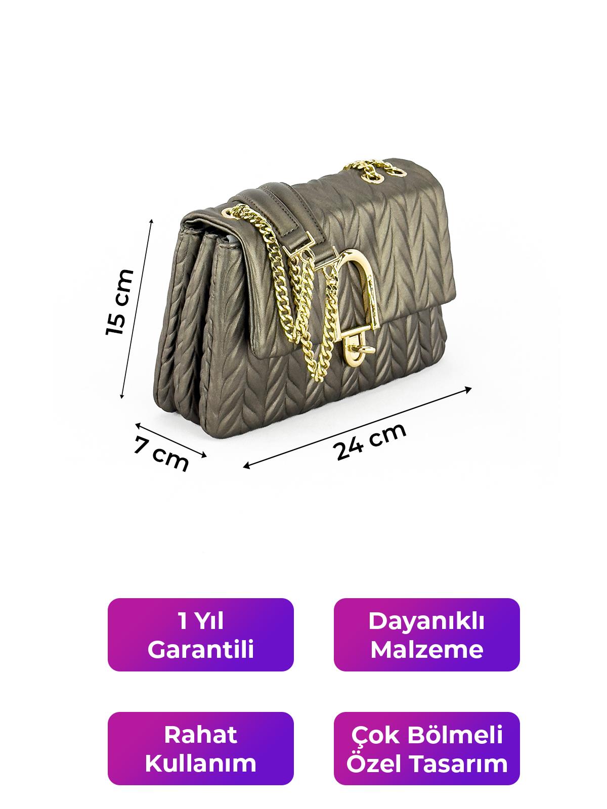 Kriste Bell Kadın Çanta Pewter 26411