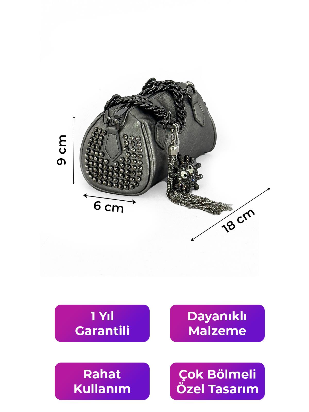 Kriste Bell Kadın Çanta Pewter 26438