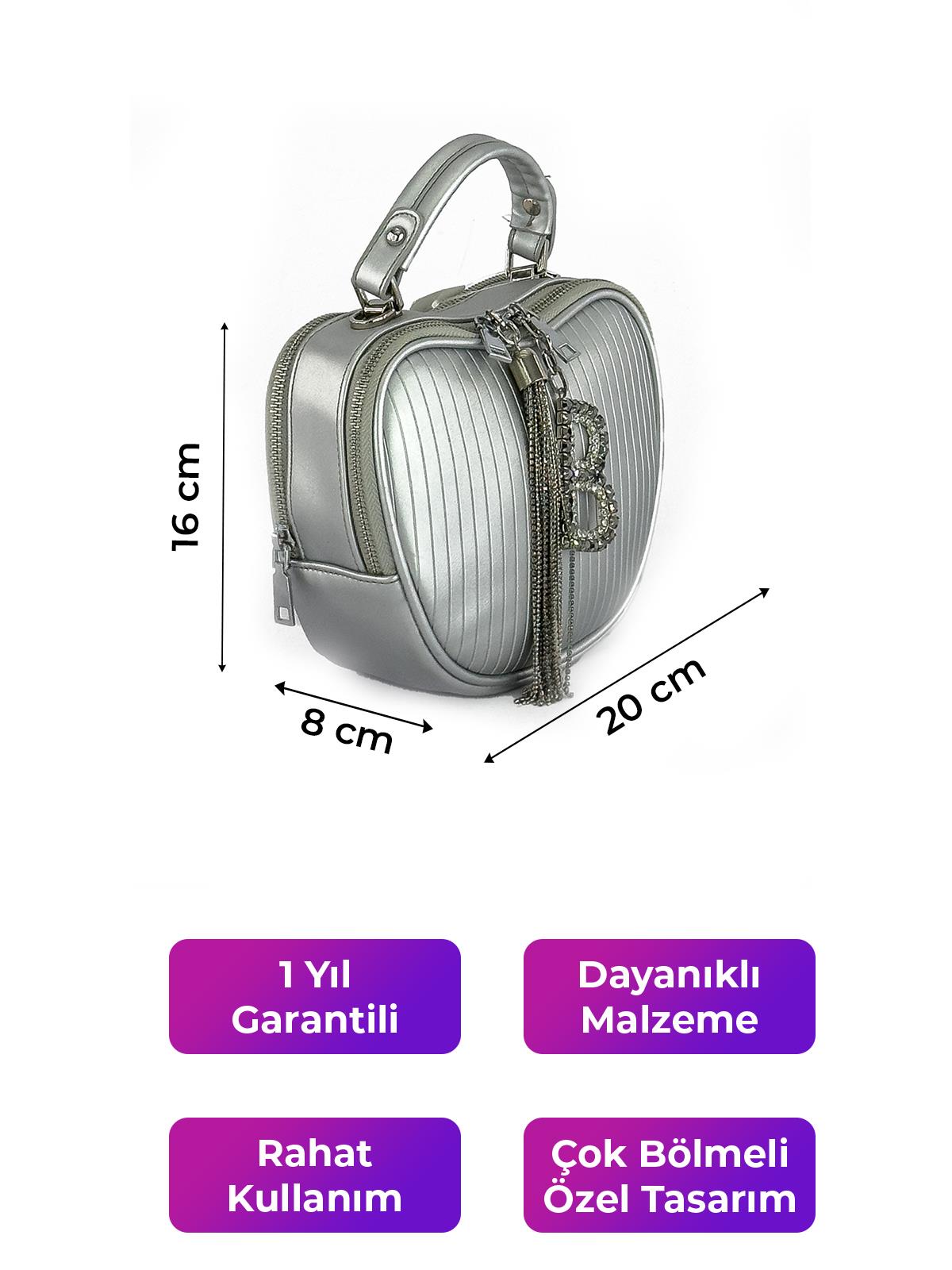 Kriste Bell Kadın Çantası Çapraz Askılı Gümüş 26300