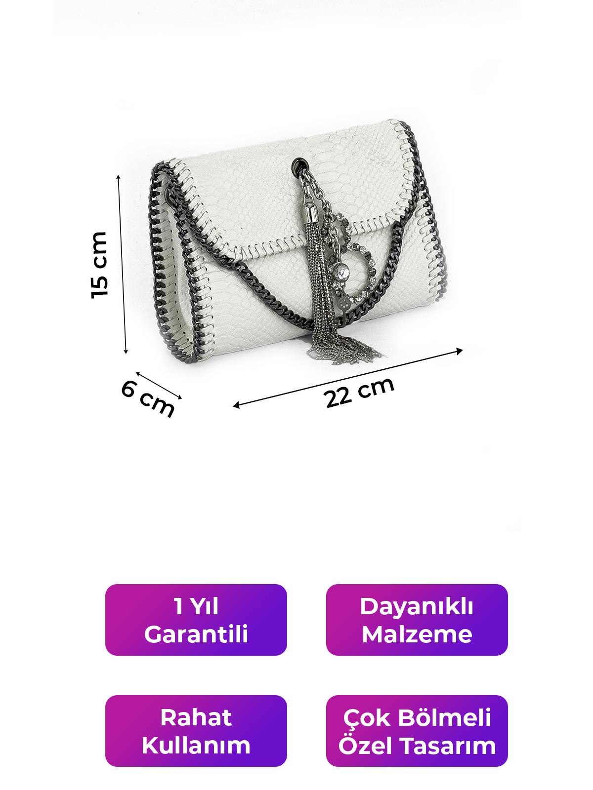 Kriste Bell Kadın Çantası Çapraz Askılı Beyaz 26322