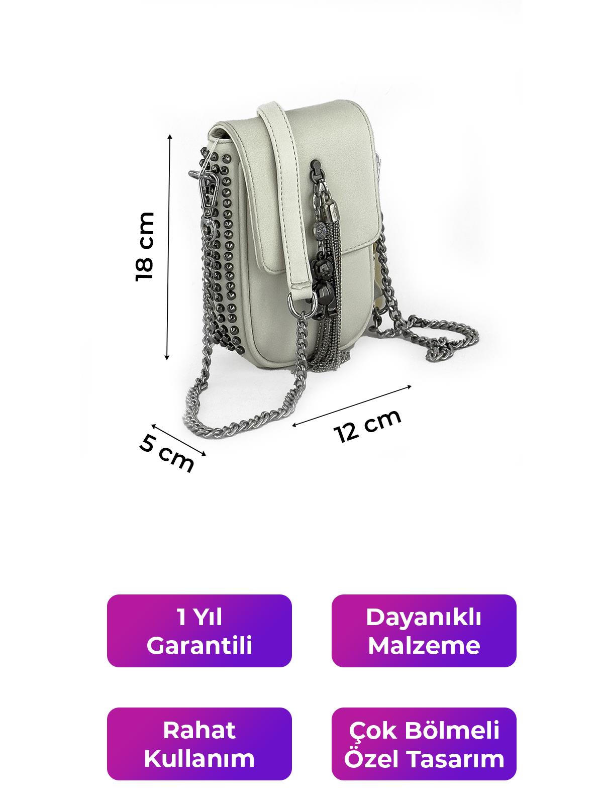 Kriste Bell Kadın Çantası Çapraz Askılı Beyaz 26308