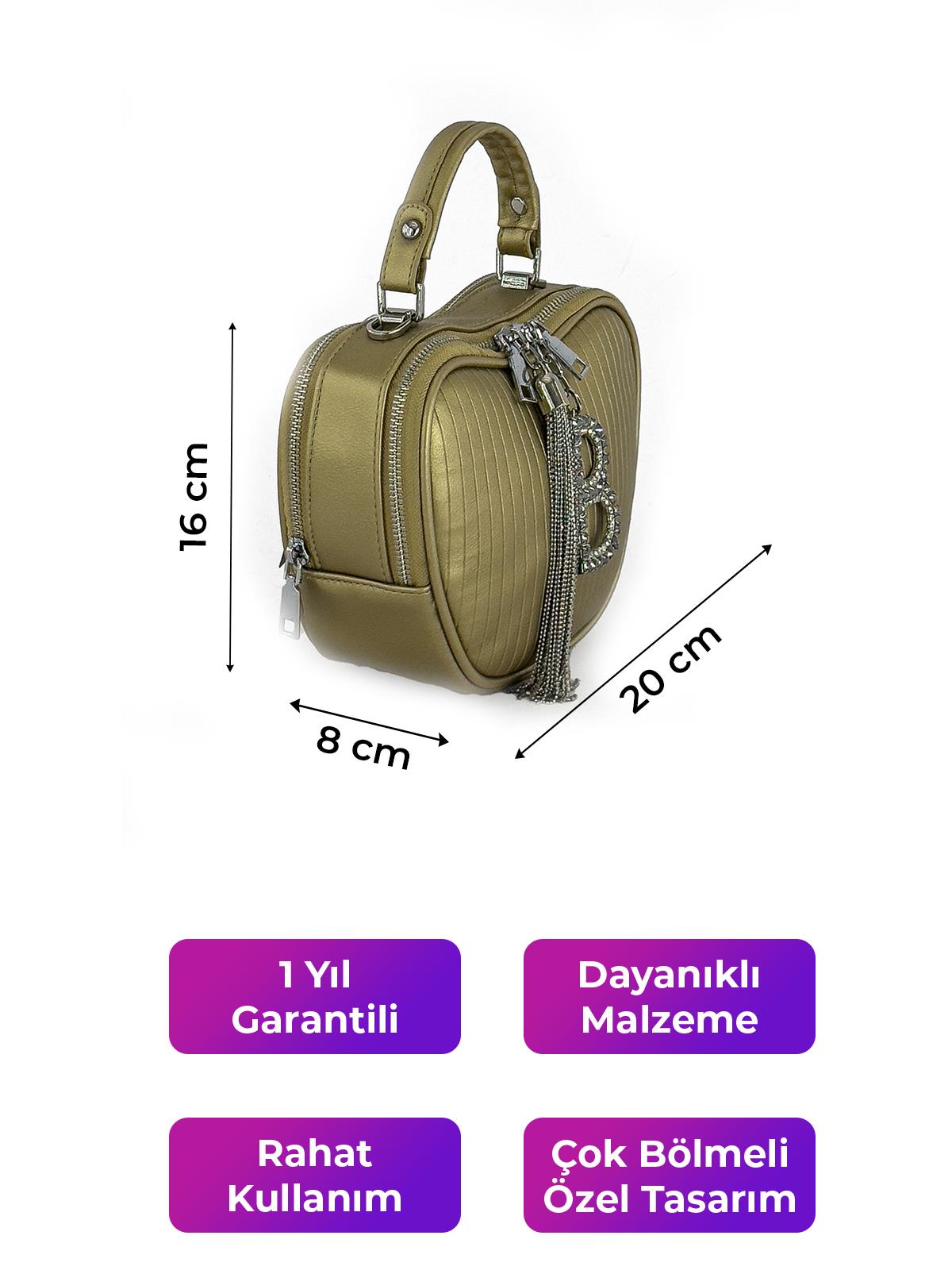 Kriste Bell Kadın Çantası Çapraz Askılı Altın 26300