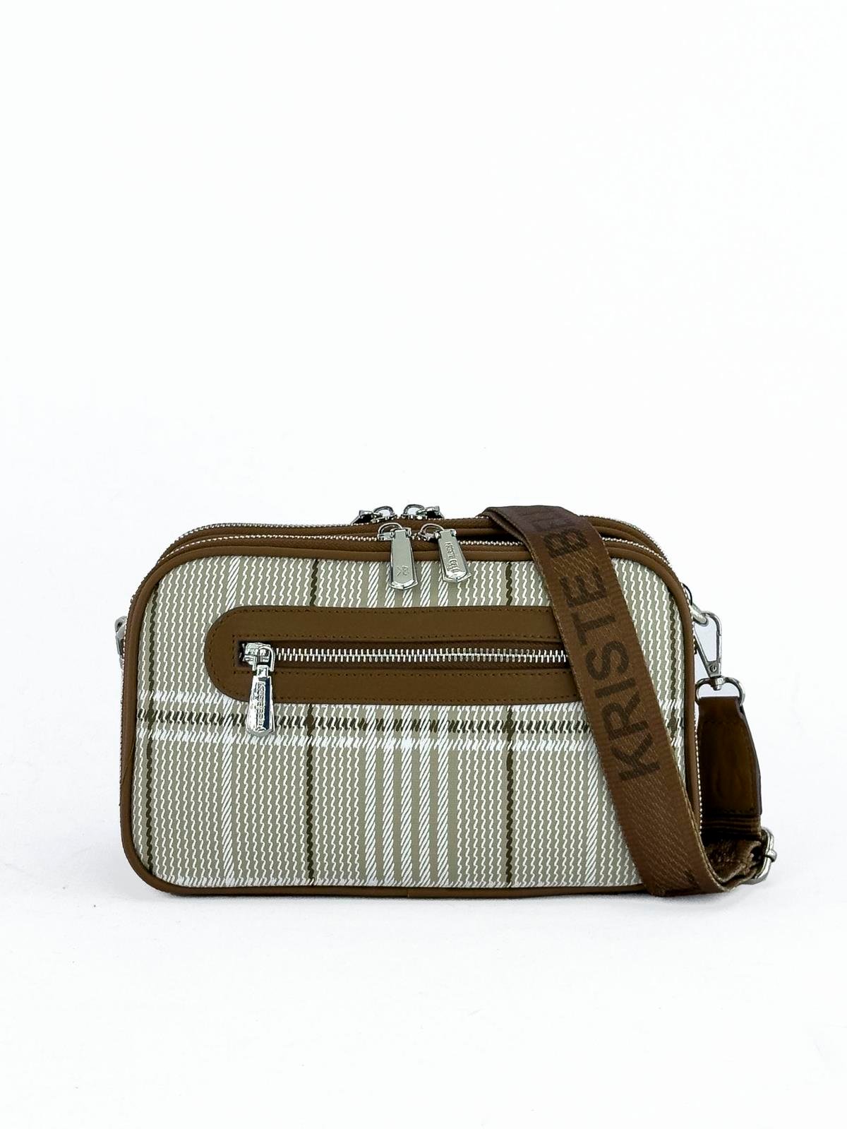 Kriste Bell Kadın Çapraz Askılı Çanta Bej Taba 7146-E