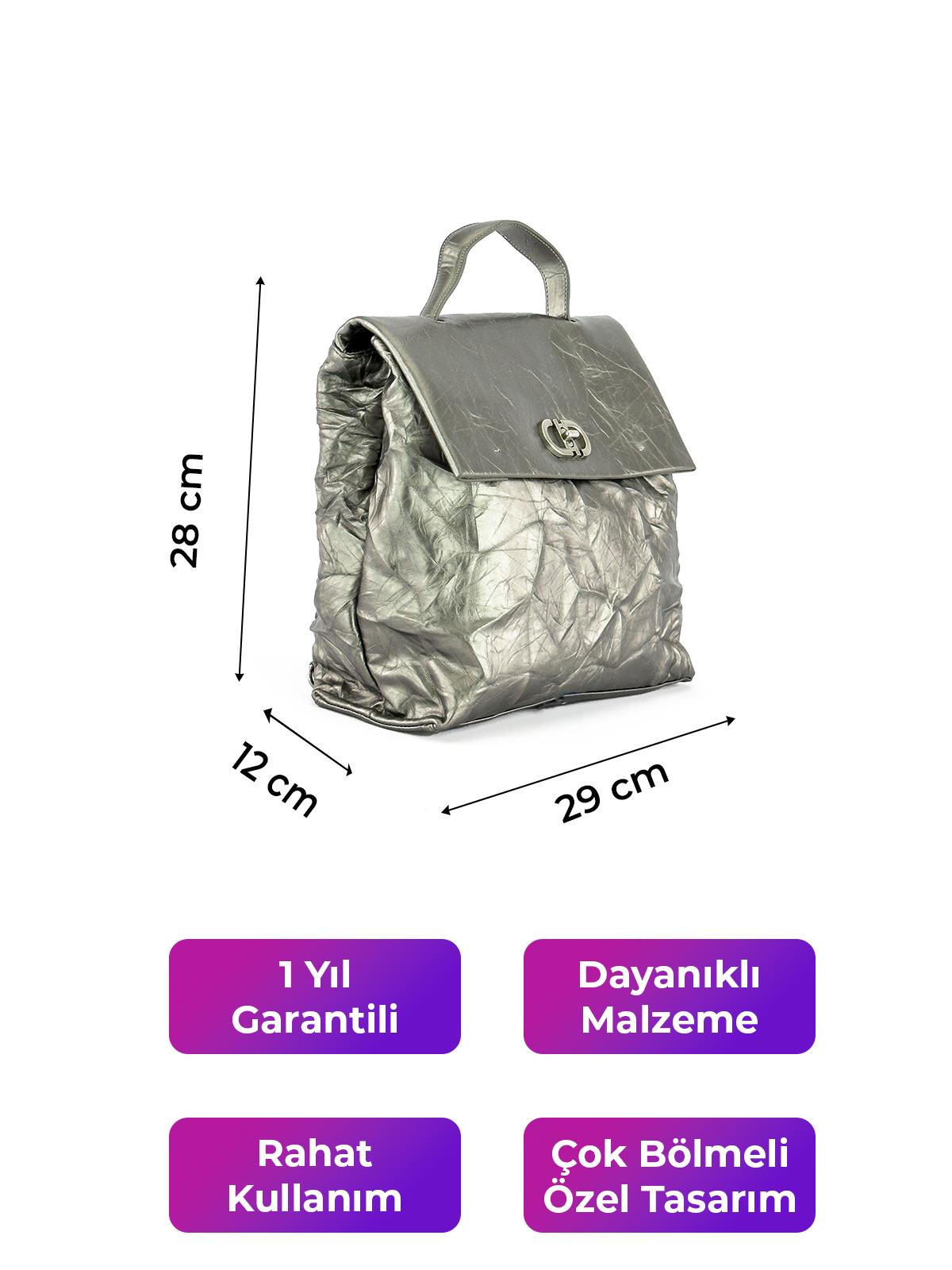 Kriste Bell Kadın Sırt Çanta Kurşun 26494