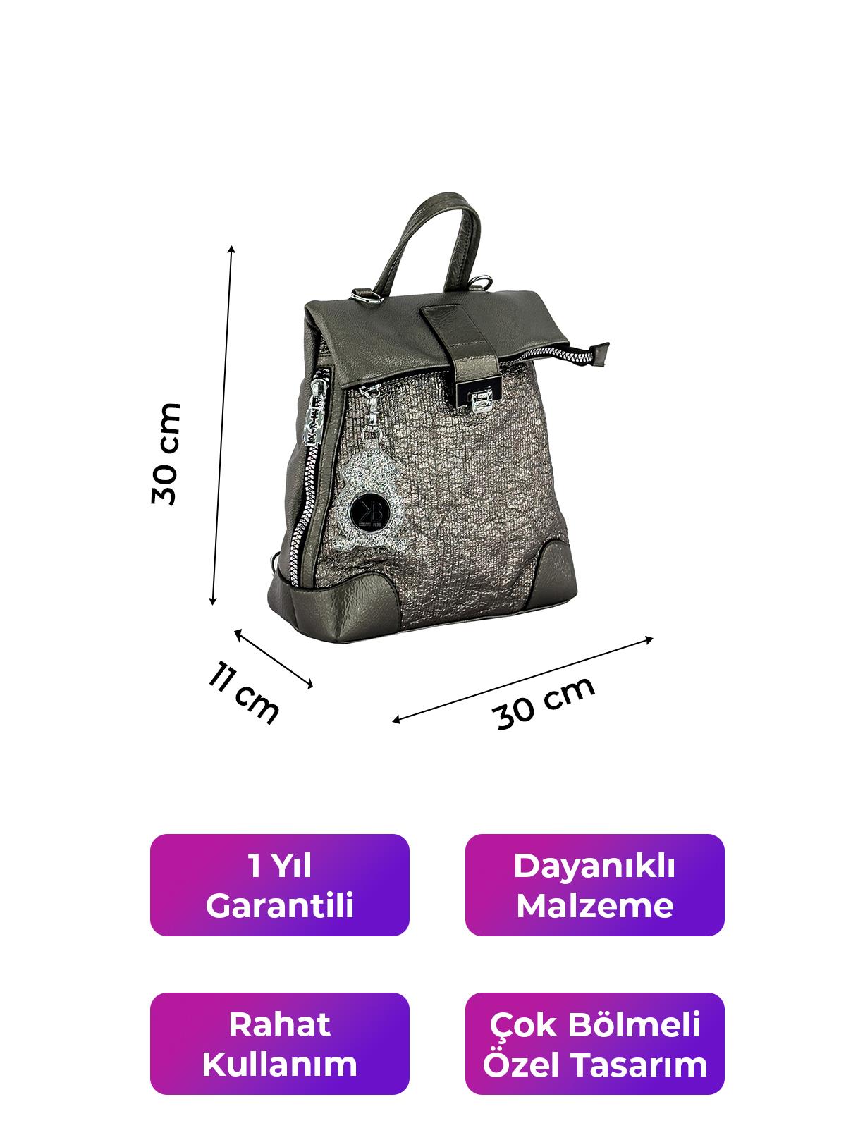 Kriste Bell Kadın Sırt Çanta Pewter 26450