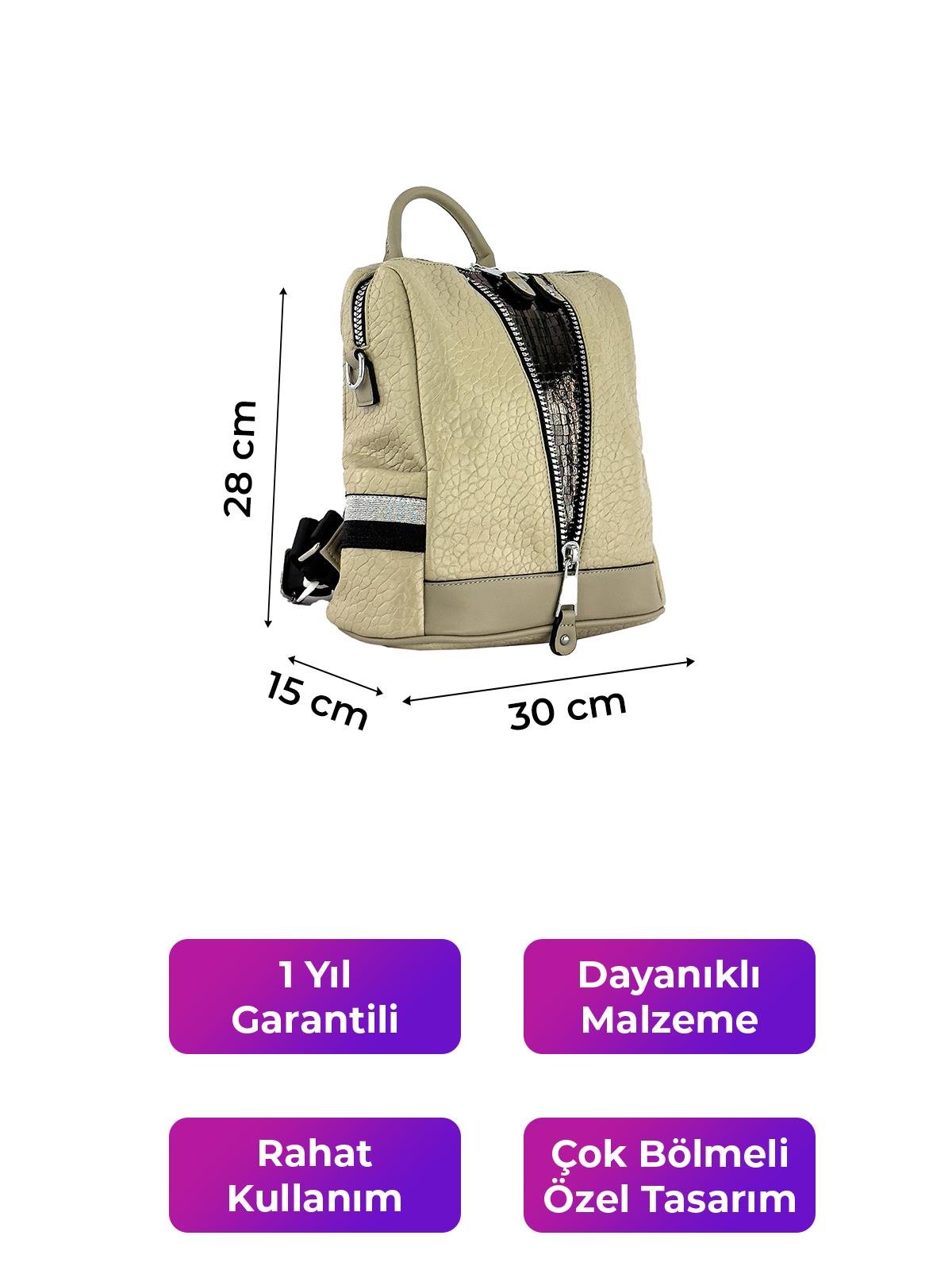 Kriste Bell Kadın Sırt Çanta Taupe 26457