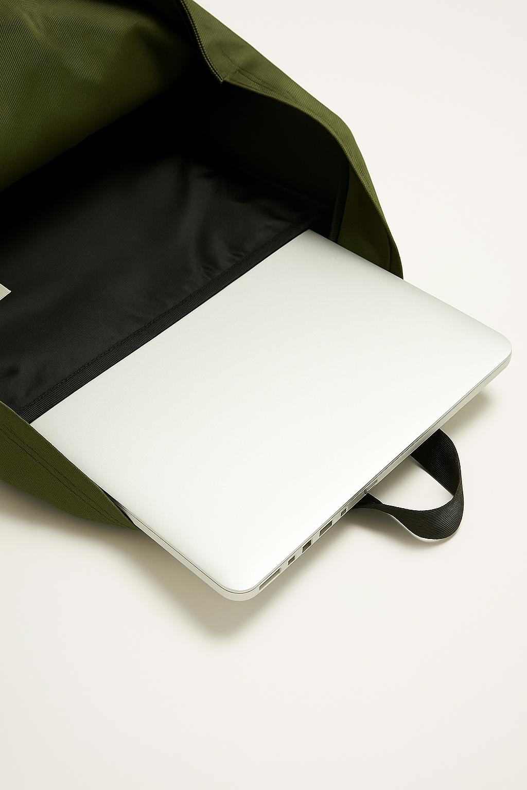 Laptop Bölmeli Okul Sırt Çantası Haki 19172