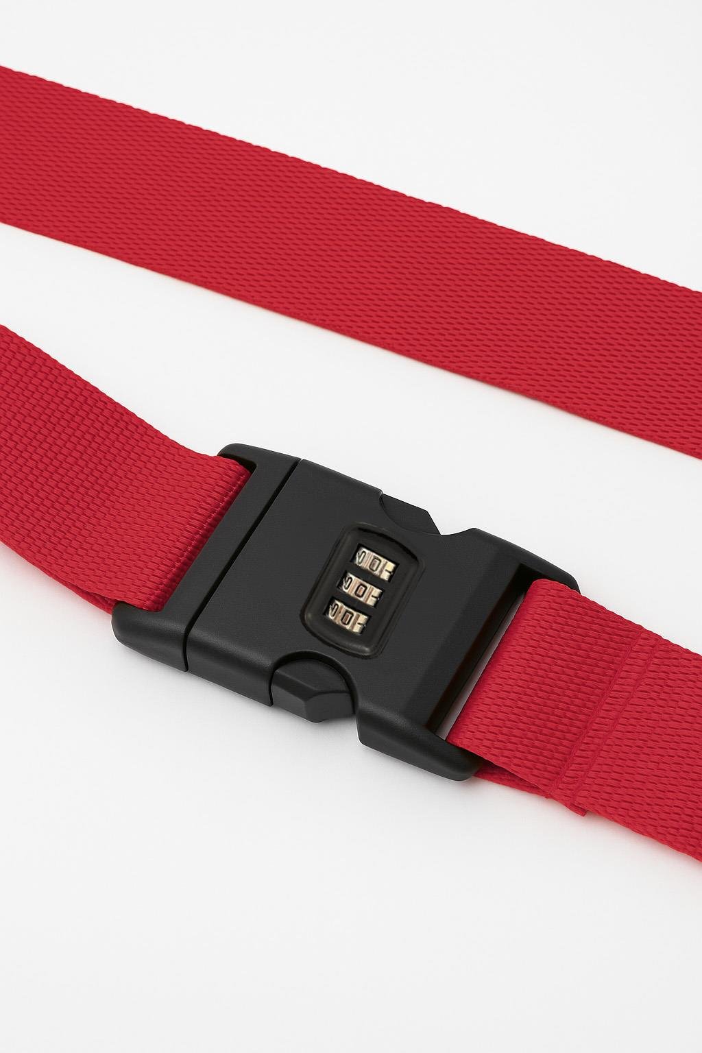 Louisiana Polo 2'li Unısex Şifreli Valiz Kemer Kırmızı 2008