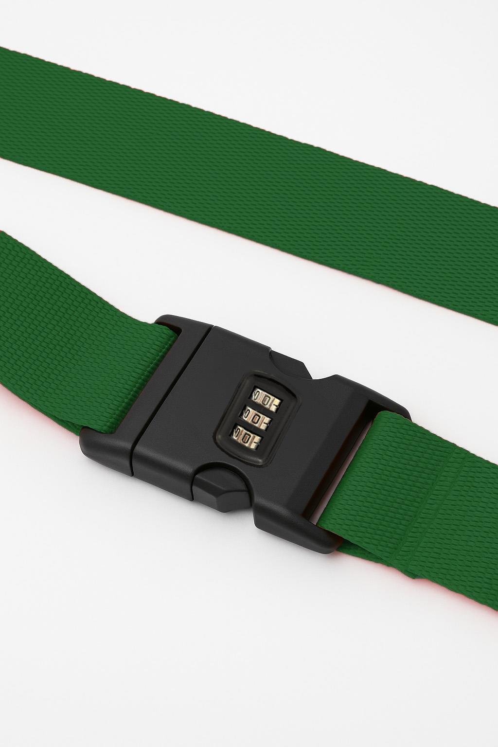 Louisiana Polo 2'li Unısex Şifreli Valiz Kemer Yeşil 2008