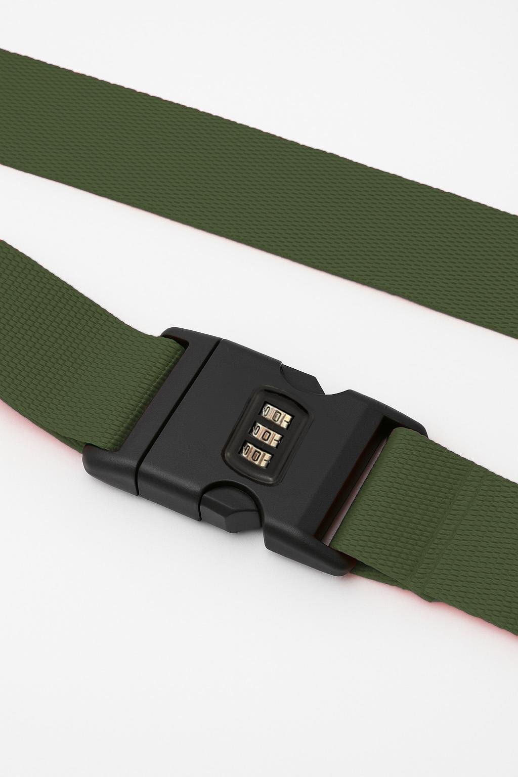 Louisiana Polo 2'li Unısex Şifreli Valiz Kemer Haki 2008