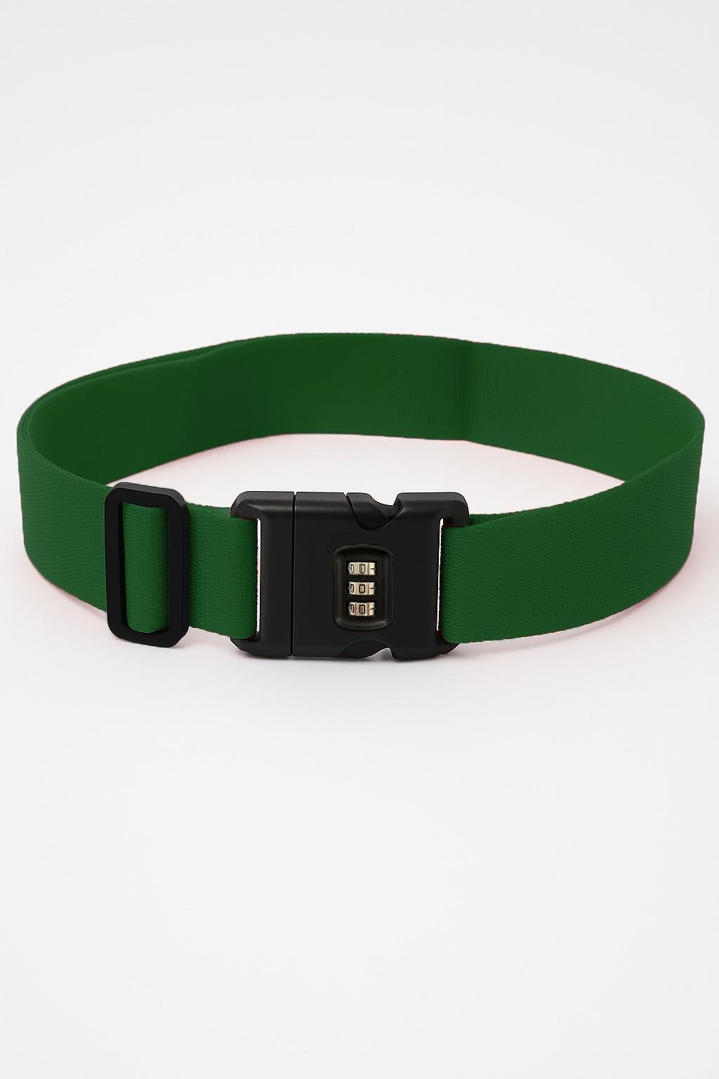 Louisiana Polo 2'li Unısex Şifreli Valiz Kemer Yeşil 2008