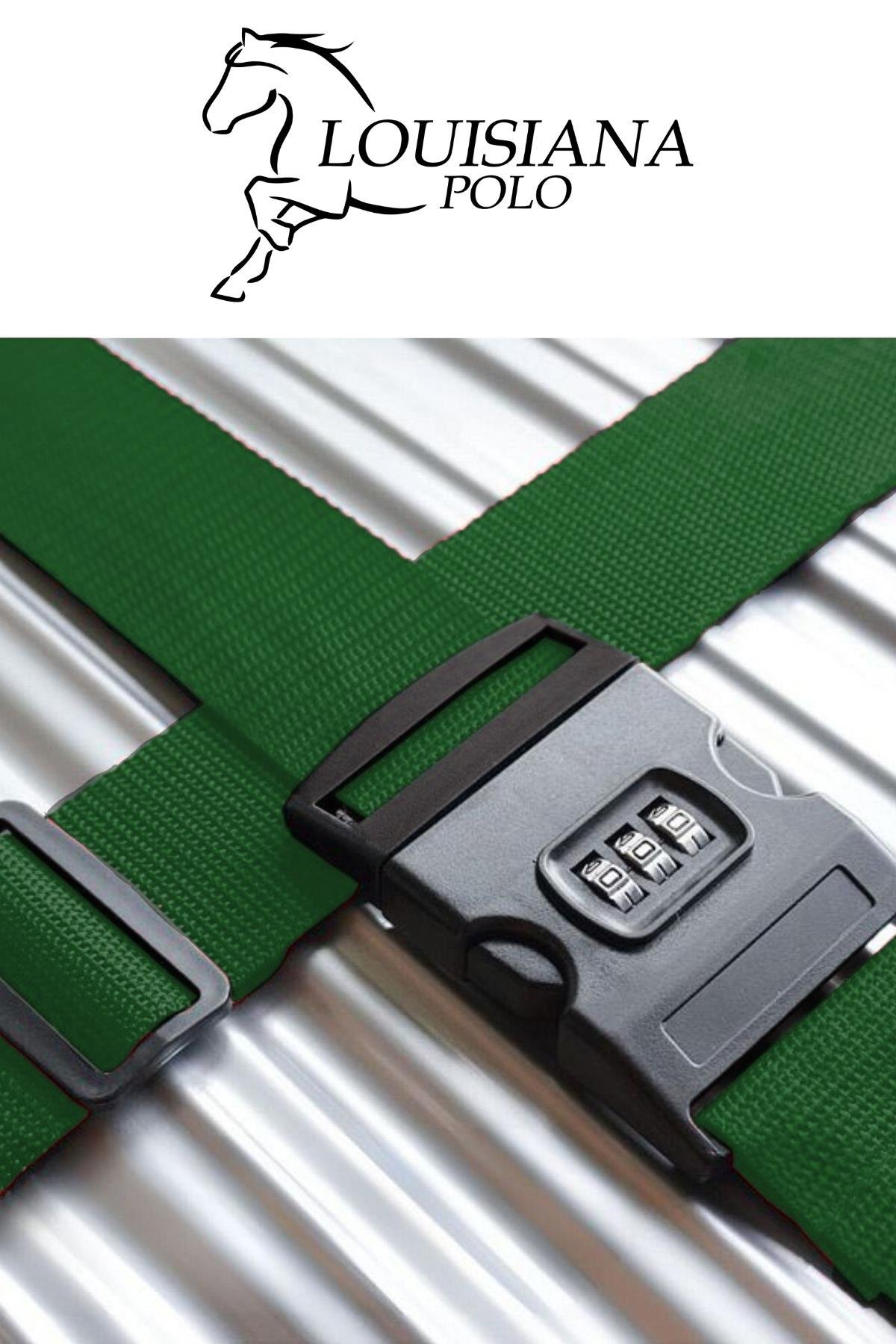 Louisiana Polo 2'li Unısex Şifreli Valiz Kemer Yeşil 2008