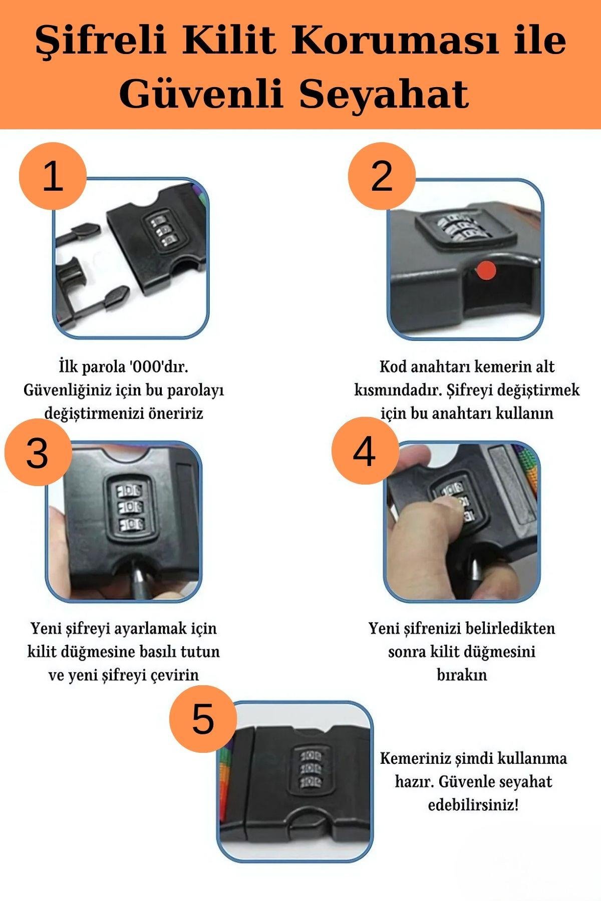 Louisiana Polo 2'li Unısex Şifreli Valiz Kemer Yeşil 2008
