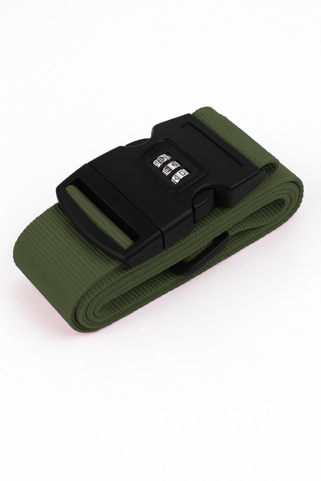 Louisiana Polo 2'li Unısex Şifreli Valiz Kemer Haki 2008