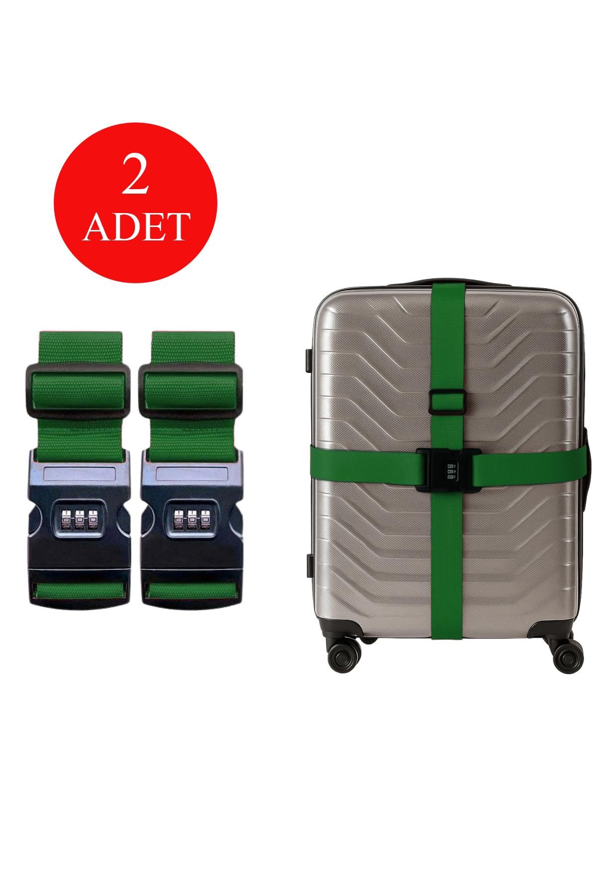 Louisiana Polo 2'li Unısex Şifreli Valiz Kemer Yeşil 2008