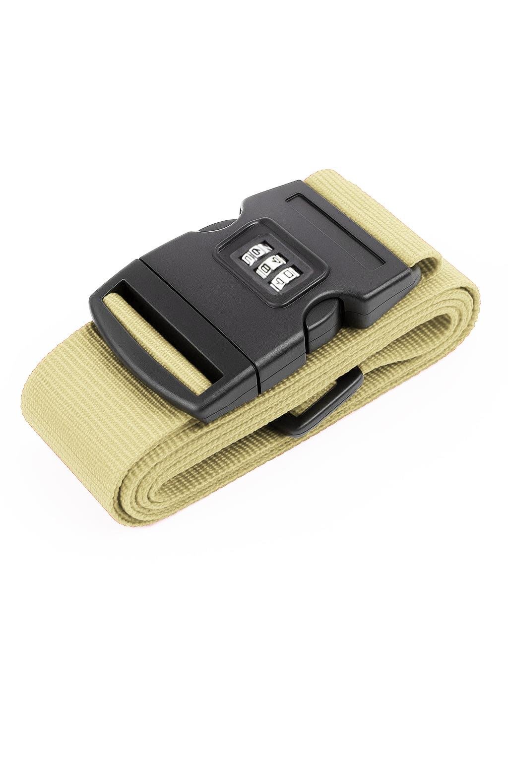 Louisiana Polo 2'li Unısex Şifreli Valiz Kemer Krem 2008