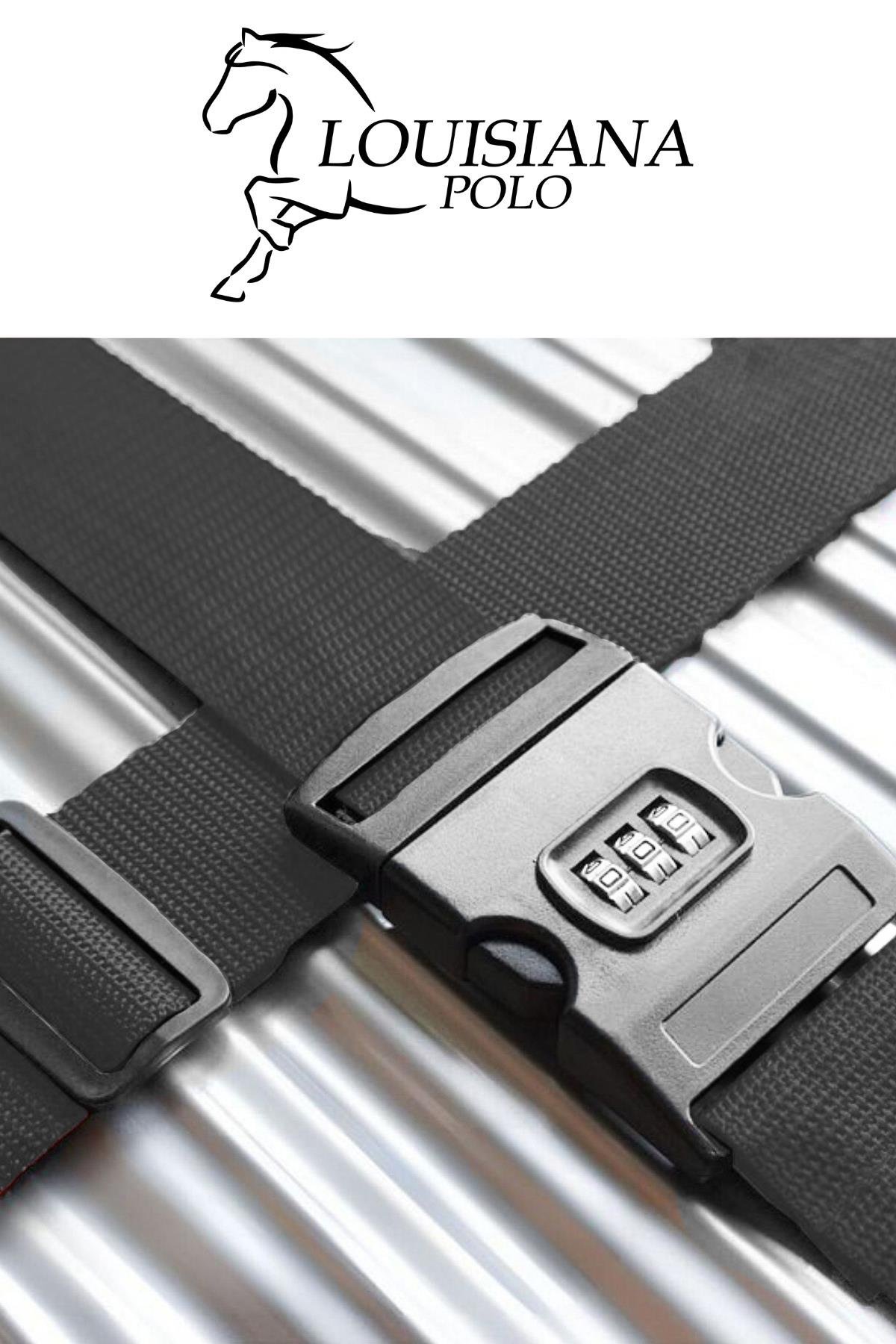 Louisiana Polo 2'li Unısex Şifreli Valiz Kemer Antrasit 2008