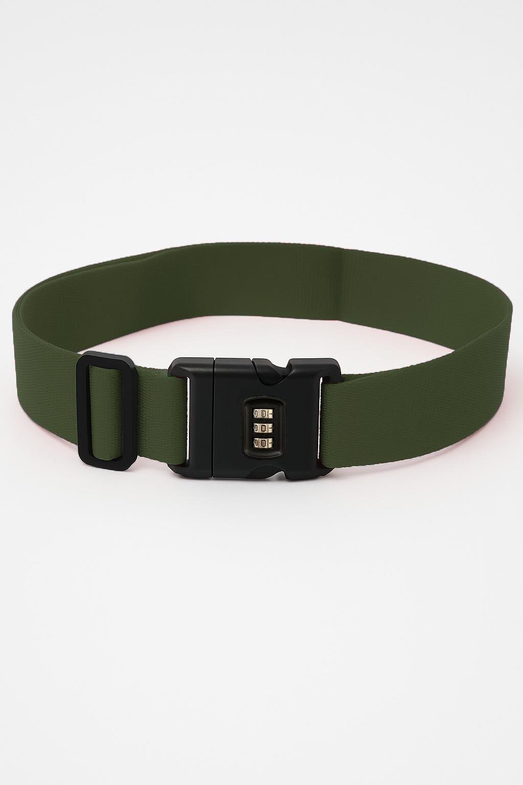 Louisiana Polo 2'li Unısex Şifreli Valiz Kemer Haki 2008