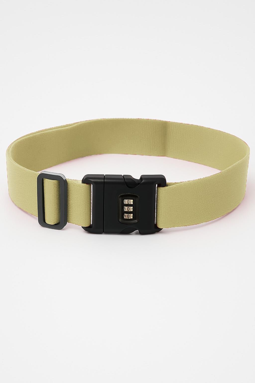 Louisiana Polo 2'li Unısex Şifreli Valiz Kemer Krem 2008