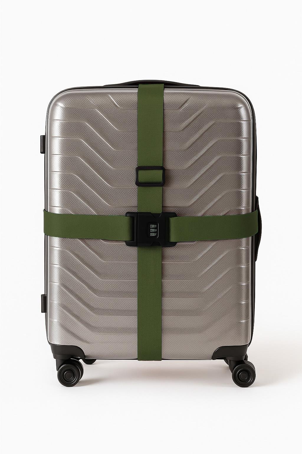 Louisiana Polo 2'li Unısex Şifreli Valiz Kemer Haki 2008