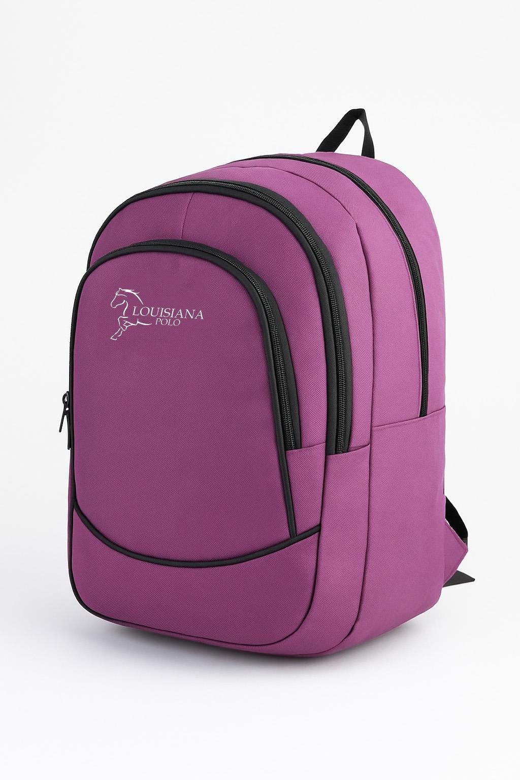 Louisiana Polo 3 Bölmeli Okul Sırt Çantası Pembe 2450