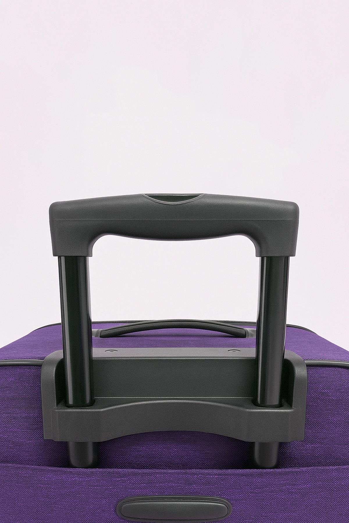 Louisiana Polo Battal Boy Bolonya Kumaş Valiz Mor 2308