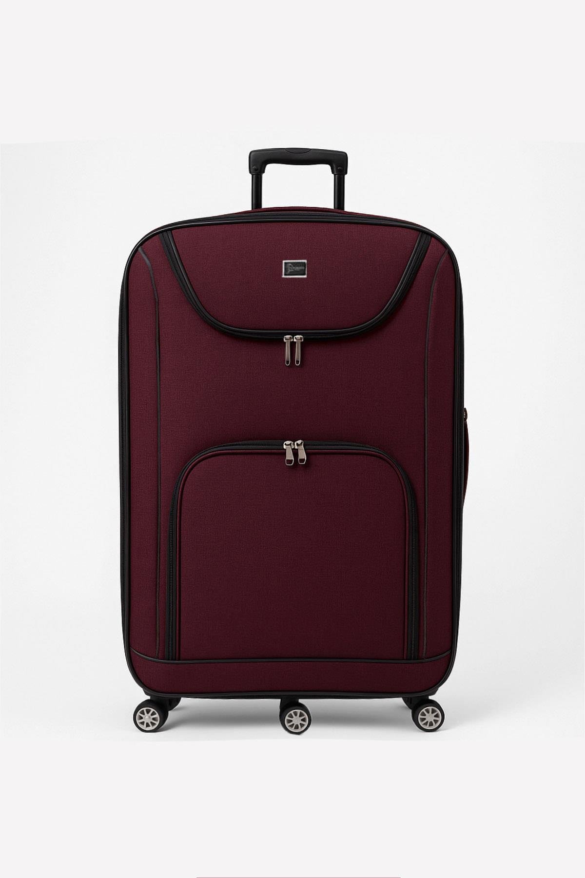 Louisiana Polo Battal Boy Bolonya Kumaş Valiz Bordo 2308