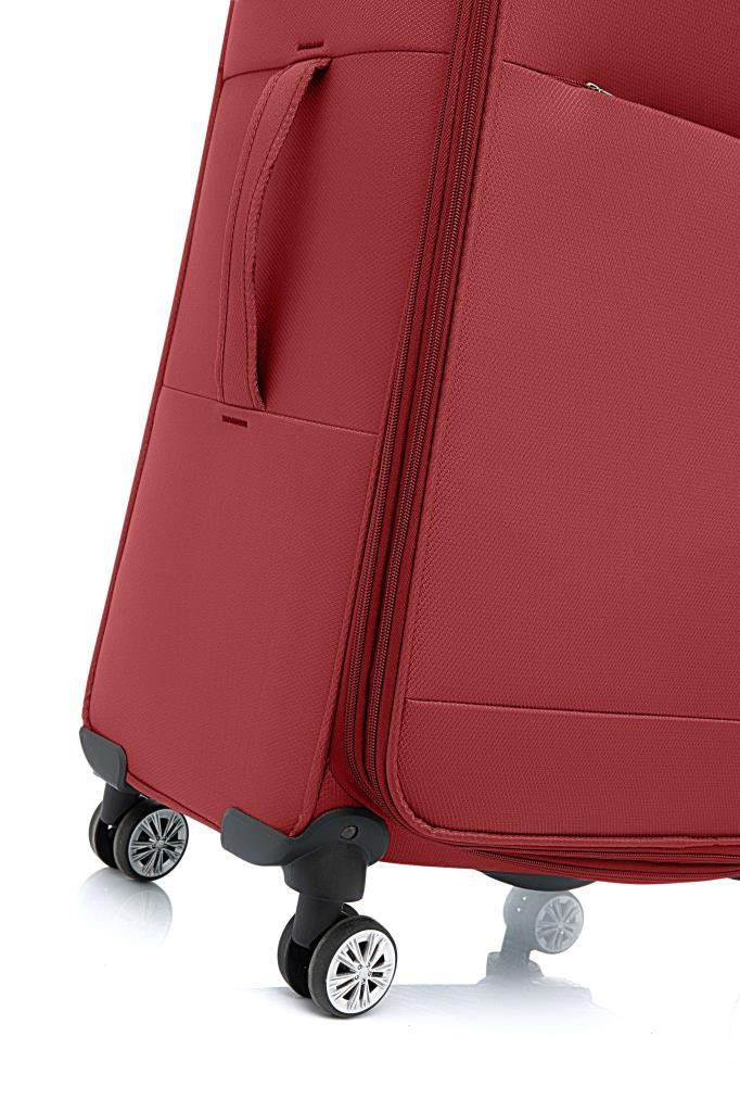 Louisiana Polo Büyük Boy Lüx Kumaş Valiz Bordo 2082