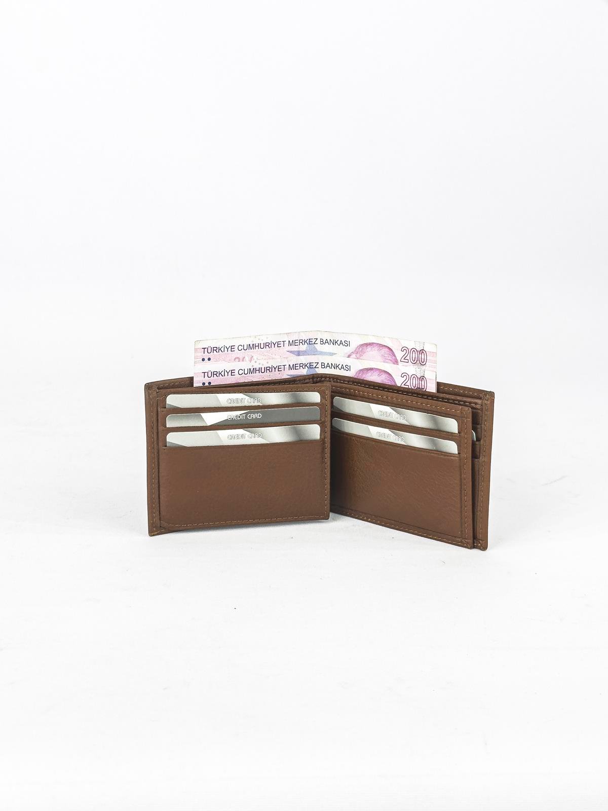 Louisiana Polo Hakiki Deri Erkek Cüzdan Taba 1734