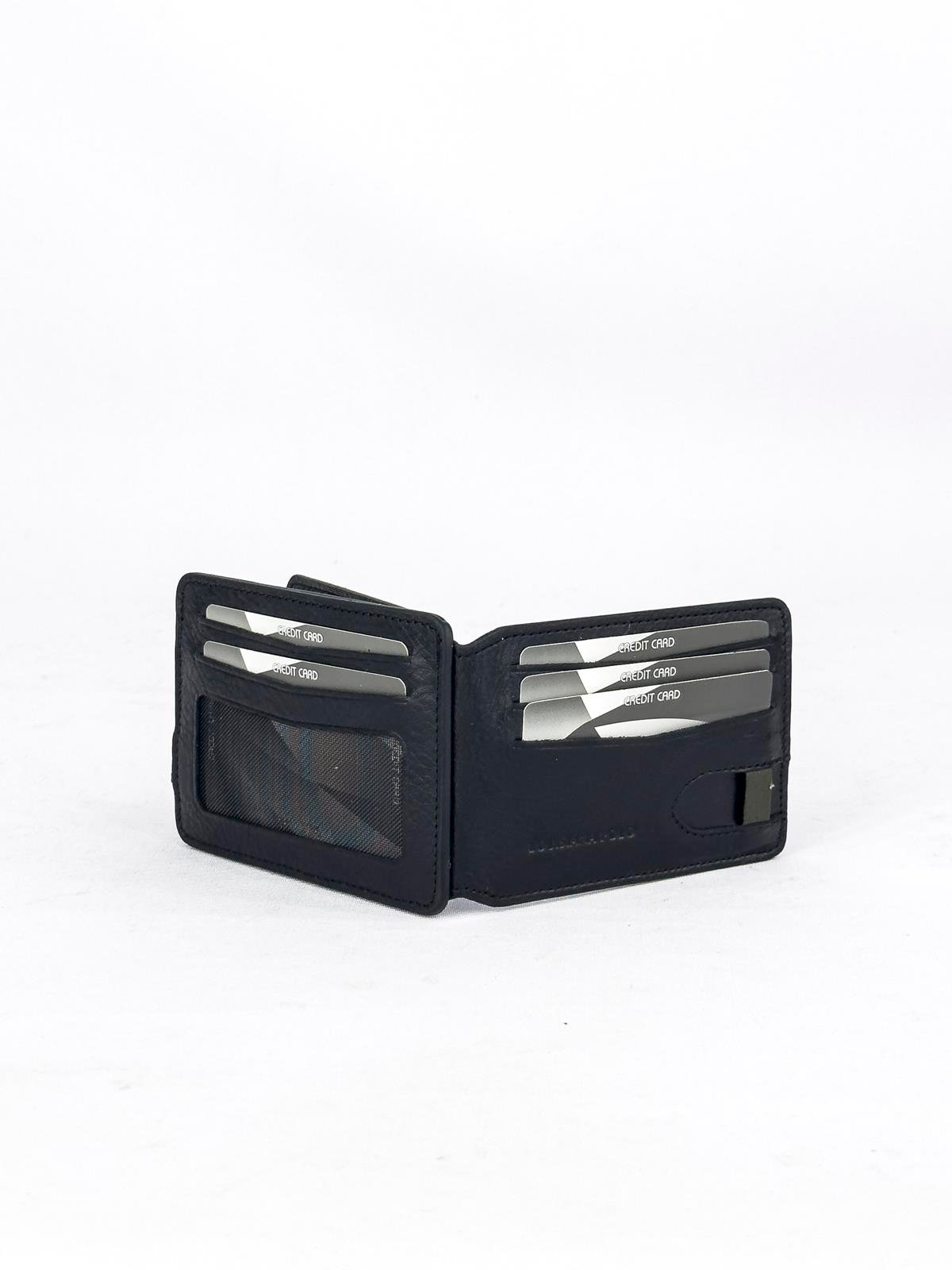 Louisiana Polo Hakiki Deri Erkek Cüzdan Siyah 733