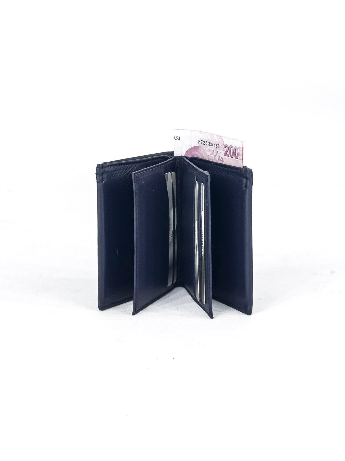 Louisiana Polo Hakiki Deri Erkek Cüzdan Lacivert 1726