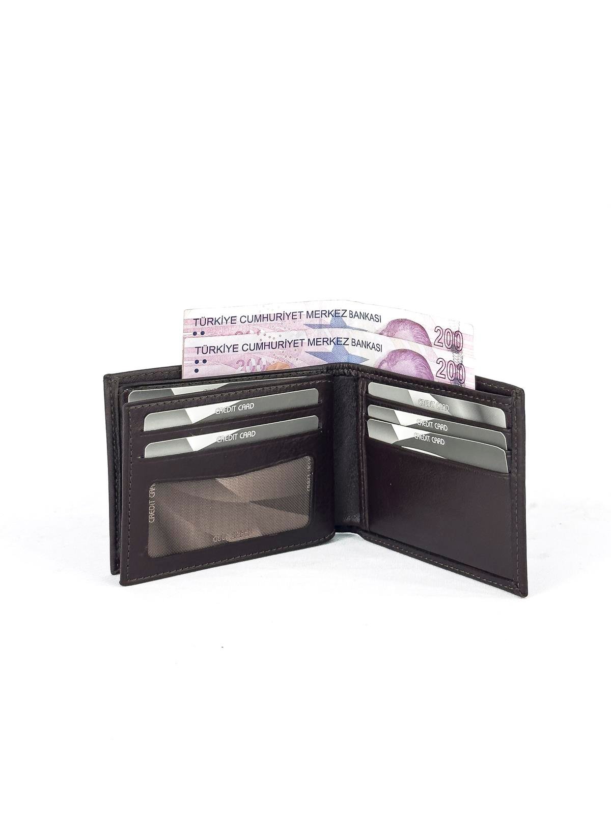 Louisiana Polo Hakiki Deri Erkek Cüzdan Kahve 1734