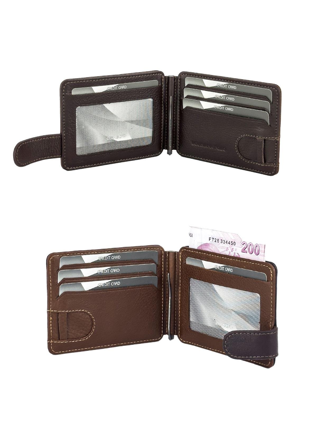 Louisiana Polo Hakiki Deri Erkek Cüzdan Kahve-Taba 711