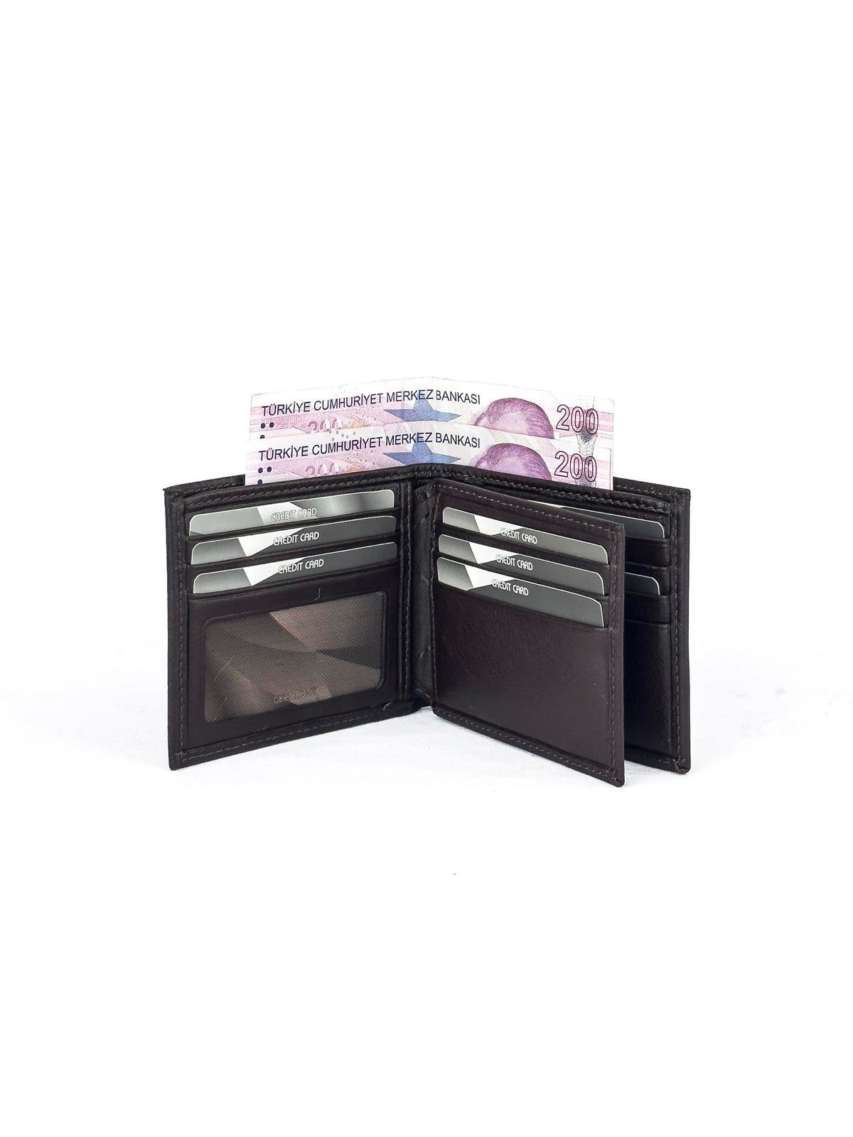 Louisiana Polo Hakiki Deri Erkek Cüzdan Kahve 1744