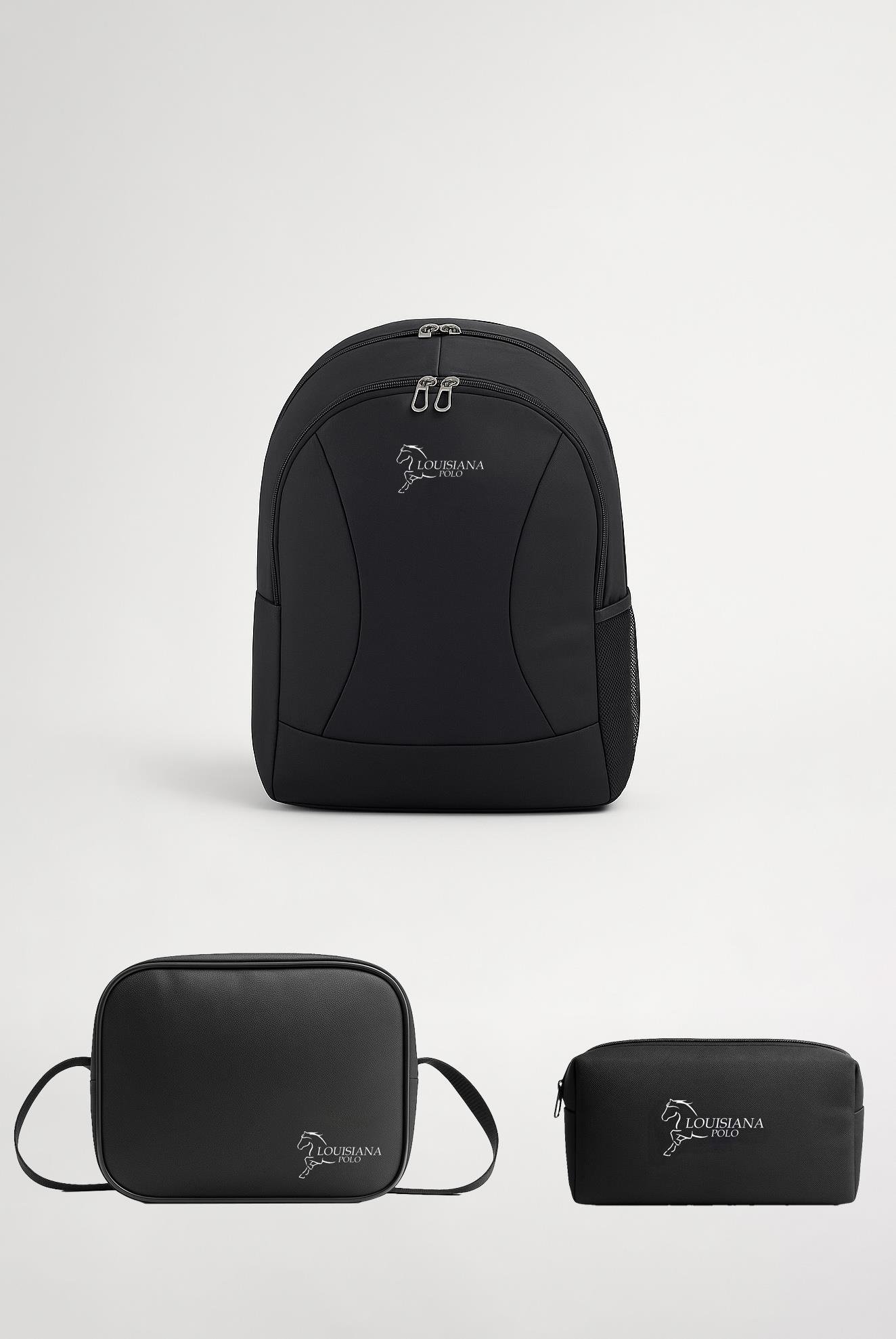 Louisiana Polo Okul Seti – Çanta + Termal Beslenme + Kalemlik + Beyaz 2455