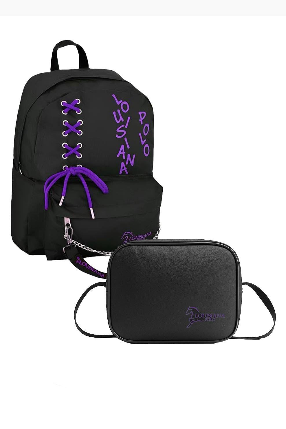 Louisiana Polo Okul Seti – Sırt Çantası + Termal Beslenme Mor 1141