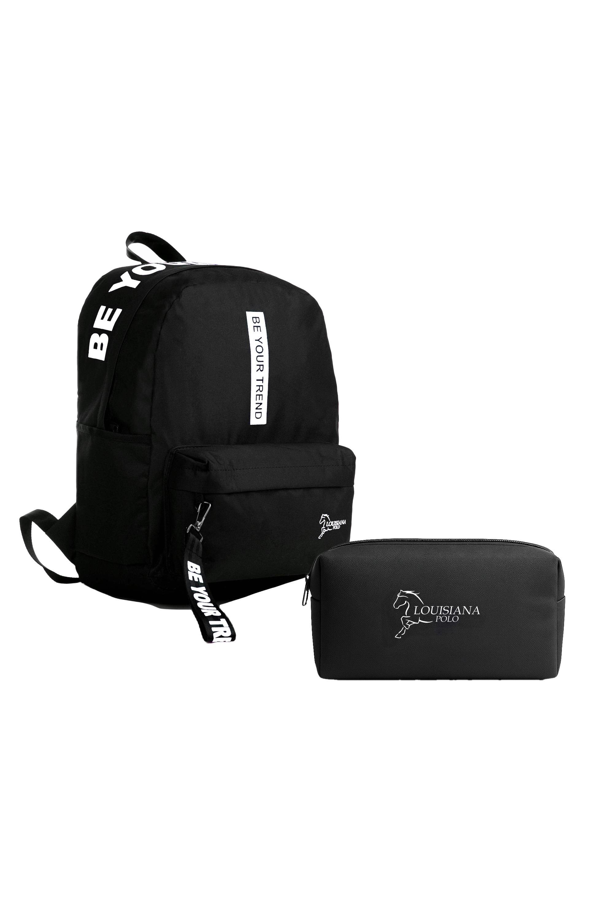 Louisiana Polo Okul Seti – Sırt Çantası + Kalemlik Beyaz 1140
