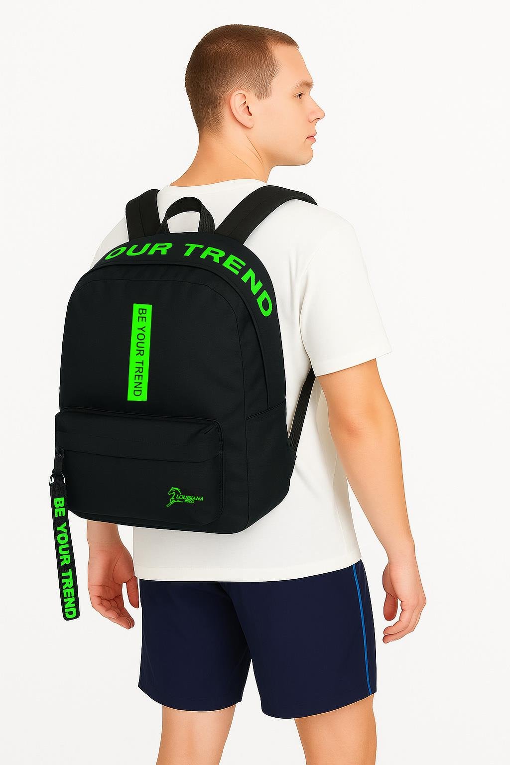 Louisiana Polo Okul Seti – Sırt Çantası + Kalemlik Yeşil 1140