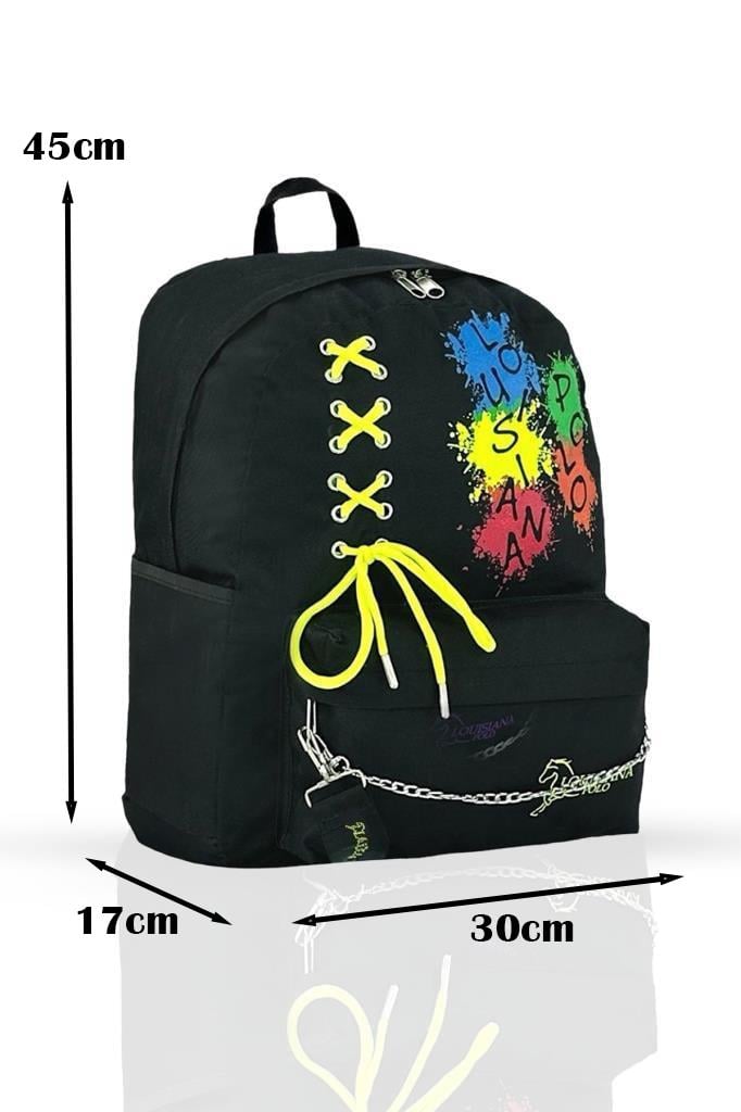 Louisiana Polo Okul Seti – Sırt Çantası + Kalemlik  Multicolor 1141